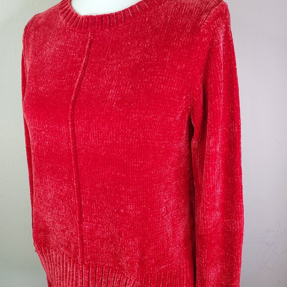 Style & Co Womens Red Chenille Sweater PS - Picture 3 of 10